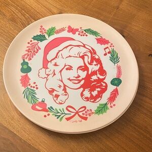 SALE!! Dolly Parton 14” melamine tray 
Pure Dolly!  Dolly celebrating Christmas
